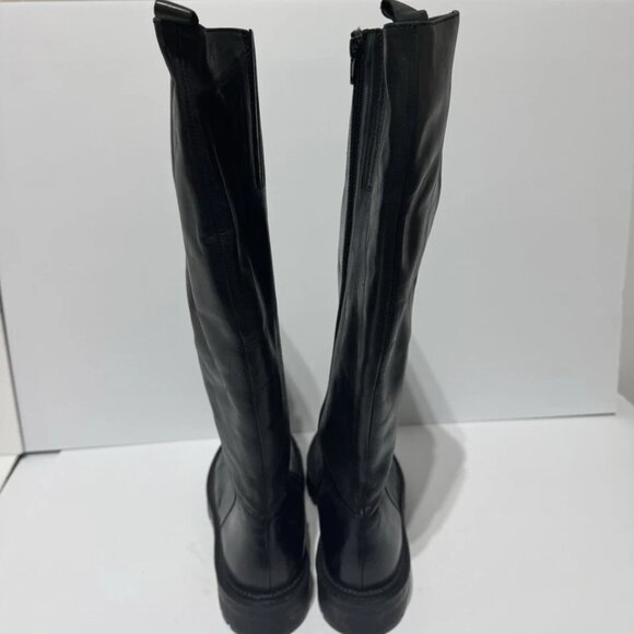 Gosh Womens Knee High Leather Boots Black Size EU40 M US9-9.5 - Picture 4 of 5